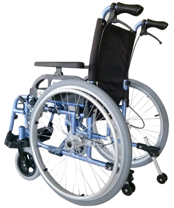 Kółka antywywrotne w wózku inwalidzkim Flipper